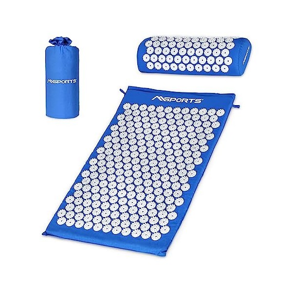 Tapis dacupression Premium - Avec tapis dacupression - Avec tapis dacupression, coussin, sac et application dentraînement