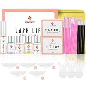 Kit Rehaussement de Cils,YIMEIR Kit de Cils Perm,Kit dextension de Cils,Lash Lift Kit,Eyelash Perming Kit pour les Salons