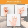 Lot de 12 anneaux de massage pour les doigts, anneaux dacupression de médecine chinoise pour les doigts et les adolescents a