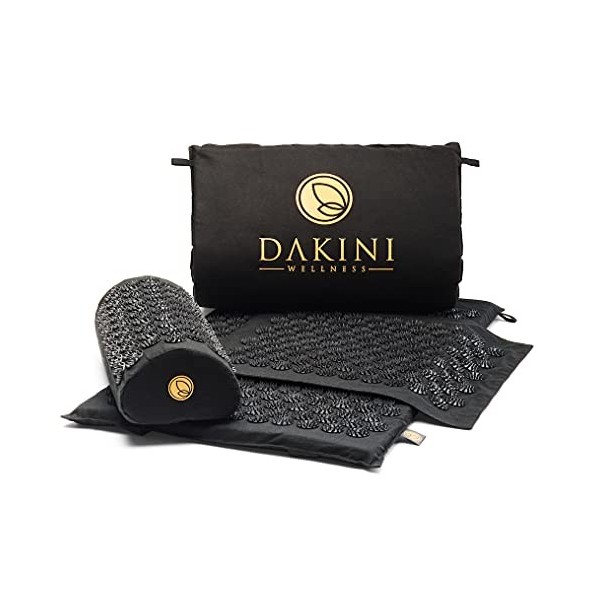 Ensemble tapis dacupression et oreiller avec mini tapis de massage dacupression supplémentaire – Coton bio – Tapis dacupun