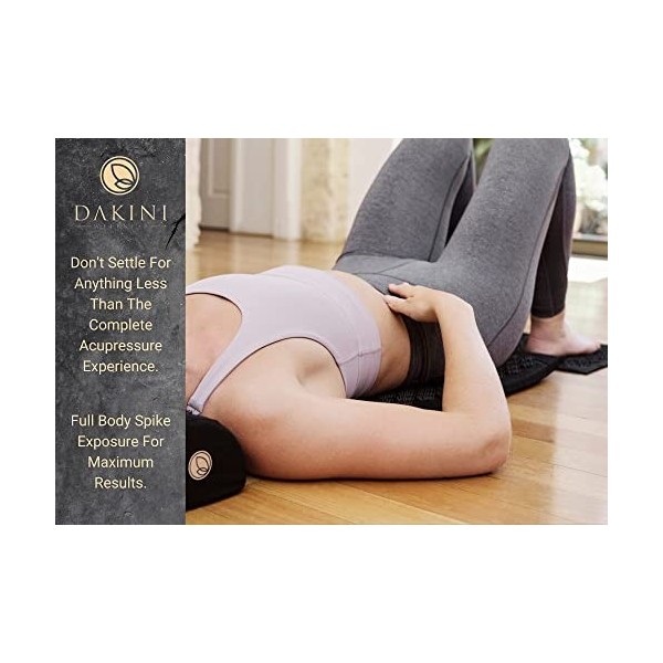 Ensemble tapis dacupression et oreiller avec mini tapis de massage dacupression supplémentaire – Coton bio – Tapis dacupun