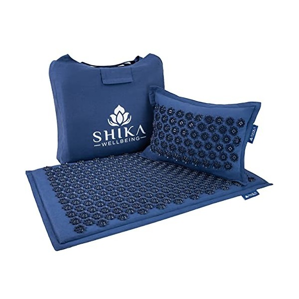 Shika Wellbeing Ensemble tapis dacupression et oreiller – Eco Premium Relaxation profonde Acupuncture Body Mat et oreiller p