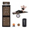 Ensemble de tapis dacupression extra long pour yoga, tapis dacupuncture de massage, tapis magnétique pour soulager les doul