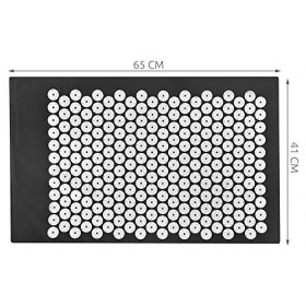 Masseur coussin de Yoga clous tapis de Massage matelas de relaxation acupression 5894, Farbe/Color:black