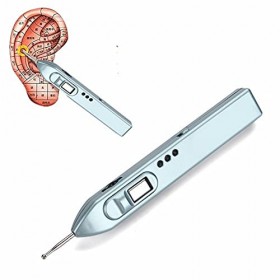 Sonde doreille, Détecteur de Auriculaires, Stylo de Détection doreille Automatique Avertissement Sonore Acupression