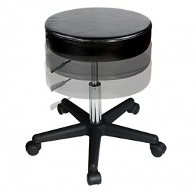 Master Massage Non-Costco Tabouret de travail sur roulettes Noir