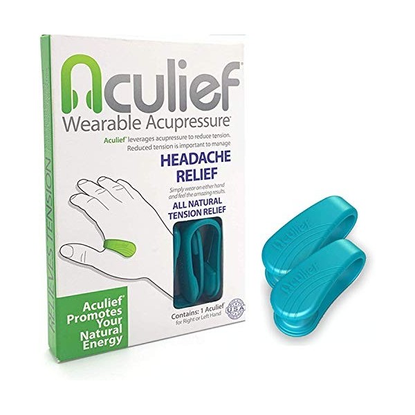 Aculief Pince dAcupression Anti Stress pour Lutter Contre les Maux de Tête et les Migraines - Accessoire Anti Stress à Utili