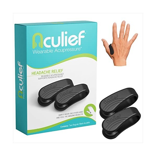 Aculief Pince dAcupression Anti Stress pour Lutter Contre les Maux de Tête et les Migraines - Accessoire Anti Stress à Utili