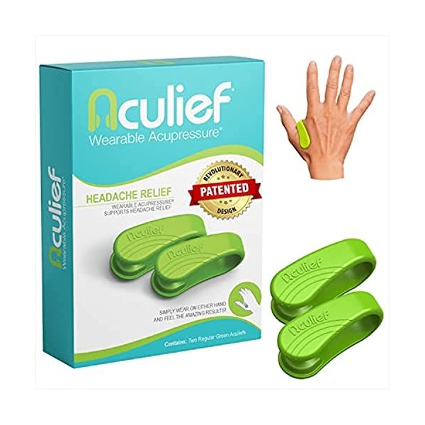 Aculief Pince dAcupression Anti Stress pour Lutter Contre les Maux de Tête et les Migraines - Accessoire Anti Stress à Utili