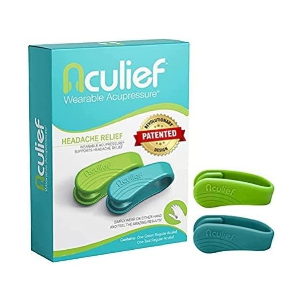 Aculief Pince dAcupression Anti Stress pour Lutter Contre les Maux de Tête et les Migraines - Accessoire Anti Stress à Utili