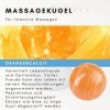 Lapis Vitalis 0504201003 Boule de massage Orange 7 cm