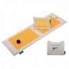 Fitem Tapis dAcupression XL et coussin, garnissage en coco 100% naturel, Massage, soulage mal de dos et cou, sciatique, rela