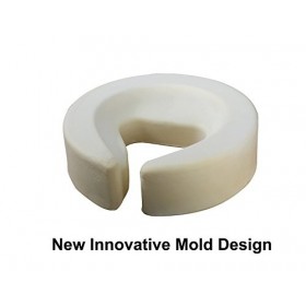 Master Massage Coussin de tête en mousse à mémoire de forme avec fermeture Velcro Noir