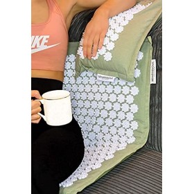 Ensemble de tapis dacupression et oreiller avec sac de rangement en toile – Soutien du sommeil et du stress – Soulagement de