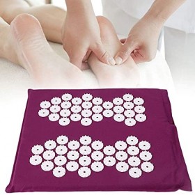 Tapis Pied DAcupression, Coussin DAcupression ThéRapie Bien-êTre, Couverture Yoga Massage Shiatsu 3 Couleurs pour Les Pieds