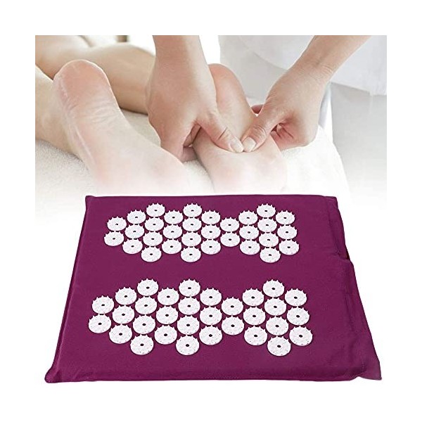 Tapis Pied DAcupression, Coussin DAcupression ThéRapie Bien-êTre, Couverture Yoga Massage Shiatsu 3 Couleurs pour Les Pieds