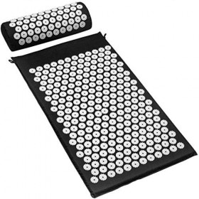Set de Tapis dacupression Long Multifonction pour Aider à libérer Les Muscles du Cou Noir