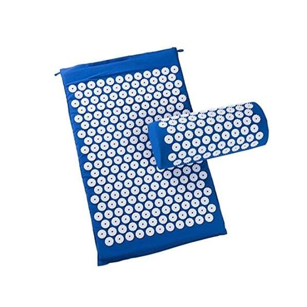 Set de Tapis dacupression Long Multifonction pour Aider à libérer Les Muscles du Cou Bleu Roi