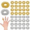 80 Pcs Anneaux de Massage des Mains, Bague de Massage Des Doigt, Anneaux de Massage des Doigts, Bague de Massage des Doigts p