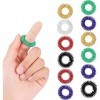 Lot de 24 anneaux de doigt sensoriels à picots pour adolescents, adultes, réduction de stress silencieux et masseur