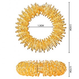Lot de 24 anneaux de doigt sensoriels à picots pour adolescents, adultes, réduction de stress silencieux et masseur