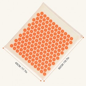 Tapis dacupression Shiatsu - Tapis de massage dacupuncture - Avec sac - Compact et portable - Pour soulager les maux de dos