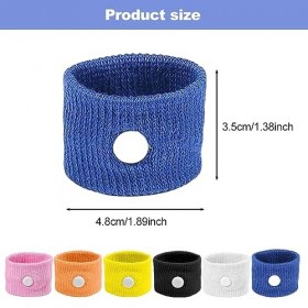Divono Lot de 6 paires/12 bracelets dacupression anti-nausées pour adultes et adolescents - Bracelets dacupression pour le 