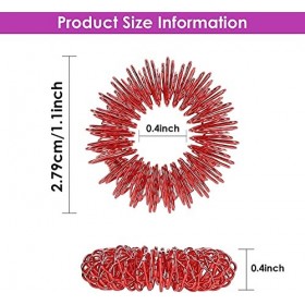Lot de 15 anneaux dacupression sensoriels à picots pour réduire le stress et masser