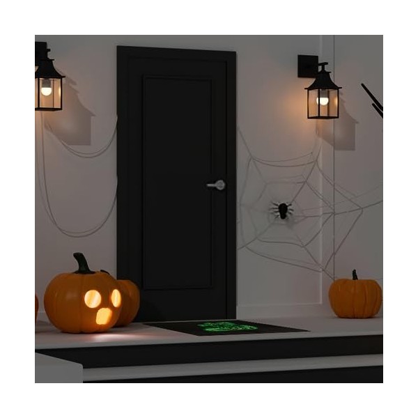 DATIFF Tapis Porte Citrouille dhalloween Décorations dHalloween Tapis de Porte Halloween Extérieur pour décoration dhallow