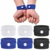 SSRDFU - 3 Paires de Bracelets pour soulager Le Mal des transports Bracelets Shiatsu de Voyage Bandes de soulagement des naus