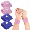 Lahviuu Bracelet Anti Nausée,2 Paires Bracelets Anti-Nausées Bande De Poignet De Soulagement De Nausée Bracelet dacupression