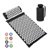 Tapis dacupression et coussin - Tapis dacupuncture - Tapis de yoga pour massage, bien-être, relaxation et tension, relaxati