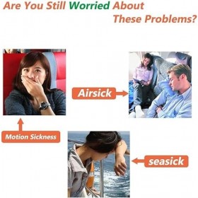 Lot de 4 paires de bracelets dacupression, anti-nausées, pour nausées de grossesse, mal de mer, nausées de voyage