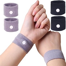 Bracelet Anti Nausée,2 Paires Bracelets Dacupression Anti-nausées,Bande De Poignet De Soulagement De Nausée,Bracelets Dacup