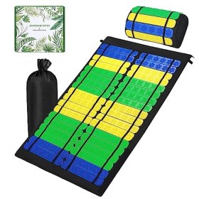 Ensemble De Coussin Dacupression Avec Pochette De Voyage, Tapis Acupression Fleur De Lotus, Tapis Massage Pour La Détente Du