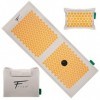 Fitem Tapis dAcupression XL et coussin, garnissage en coco 100% naturel, Massage, soulage mal de dos et cou, sciatique, rela