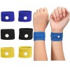 6PCS Bracelet Anti Nausée, Bracelet de Soulagement de Nausée Naturel Acupression, Bandes de Poignet pour Mal des Transports C