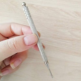 Healifty Bâton dacupression Oreille et Point du Corps Sonde Stylo Oreille de Massage Aiguille Soins de Santé Argent 