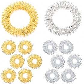 Anneau de Massage pour Les Doigts Bague de Massage Anneaux Dacupression pour Poignet Bagues Sensorielles Piquantes Bague dA