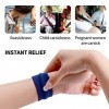 Lot de 6 paires de bracelets anti-mal des transports pour enfants et adultes, anti-nausées, pour soulager les nausées, en voi