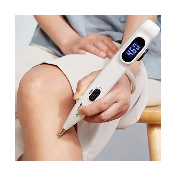 Leawell Stylo Acupuncture Laser Stylo dAcupuncture électronique Méridien pour la Soulagement et Douleur Relaxation Musculair