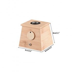 Winterworm Boîte de guérison en bambou pour Moxa Moxibustion Thérapie un trou 