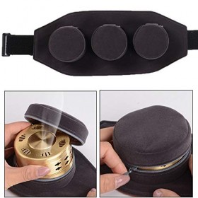 Copper Moxa Box,Sac de Moxibustion Portable Moxa en Acier Inoxydable,combinées Moxa vêtements pour hommes femmes âgées soulag
