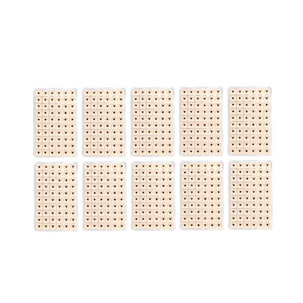 600 Pcs Jetable Oreille Presse Graines Acupuncture Vaccaria Plâtre Bean Acupoint Massage Outil