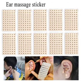 600 Pcs Acupuncture Vaccaria Oreille Graines Jetable Oreille Presse Graines Acupuncture Vaccaria Plâtre Haricot Acupoint Mass
