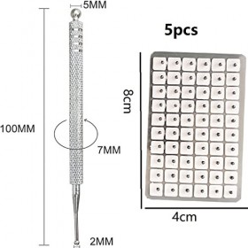 Stylo DAcupression,Outils de Massage de Réflexologie Faciale,Acupuncture Oreille Acupuncture Pen,Stylo DAcupuncture Portabl