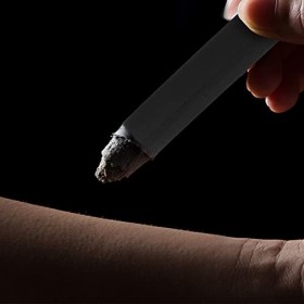 Healifty 10pcs Moxa Rouleaux Nature sans Fumée Sauvage Barre de Bâtons de Moxa pour Moxibustion Noir 