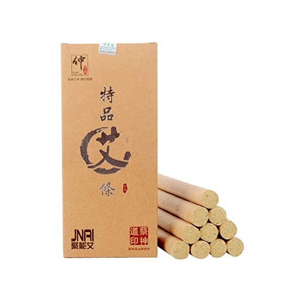 Moxa Rolls, Bâtons de Moxa Naturels, Pureté de 10 ans Ratio de 60: 1 Moxibustion Stick moxa sans fumée pour acupuncture tradi