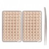 120pcs Acupuncture Magnet Ear Seeds, Ear Pressure Patch Acupuncture Ear Press Seed pour Amincir, éLiminer les Cernes, Favoris