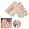 120pcs Acupuncture Magnet Ear Seeds, Ear Pressure Patch Acupuncture Ear Press Seed pour Amincir, éLiminer les Cernes, Favoris